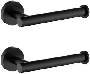 Toilet Paper Holder SUS304 Stainless Steel Round Size Matte Black 2 Pack Toilet Paper Holder SUS304 Stainless Steel Round Size Matte Black 2 Pack