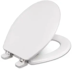 Round Toilet Seat, Wood Core/Plastic Finish, White | Plastic Finish, 700-001 Round Toilet Seat, Wood Core/Plastic Finish, White | Plastic Finish, 700-001