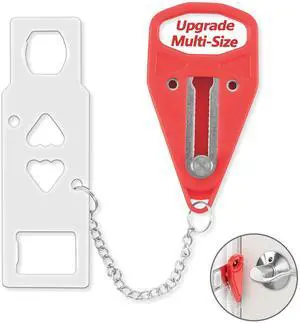 Portable Door Lock, Hotel Travel Door Lock Security for Home | Hotel Safety Device for Door Security, Portable Lock for Hotel Room, Apartment, College Dorm and Travel Portable Door Lock, Hotel Travel Door Lock Security for Home | Hotel Safety Device for Door Security, Portable Lock for Hotel Room, Apartment, College Dorm and Travel