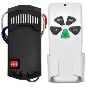 Universal Ceiling Fan Remote Control Kit Replacement for Harbor Breeze Hampton Bay Hunter Litex, with FAN28R Receiver 3-Speed Light Dimmer, for 2AAZPFAN53T FAN-53T 11T KUJCE9103 UC7030T Universal Ceiling Fan Remote Control Kit Replacement for Harbor Breeze Hampton Bay Hunter Litex, with FAN28R Receiver 3-Speed Light Dimmer, for 2AAZPFAN53T FAN-53T 11T KUJCE9103 UC7030T