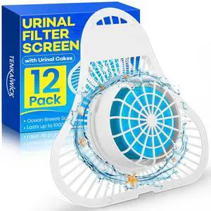 12 Pack Urinal Deodorizer Screen, Urinal Cakes with Anti-Splash Filter Odor Protection, Urinal Deodorizer for Men Bathroom Airport Office Mall Hotel(Ocean Breeze Scent) 12 Pack Urinal Deodorizer Screen, Urinal Cakes with Anti-Splash Filter Odor Protection, Urinal Deodorizer for Men Bathroom Airport Office Mall Hotel(Ocean Breeze Scent)