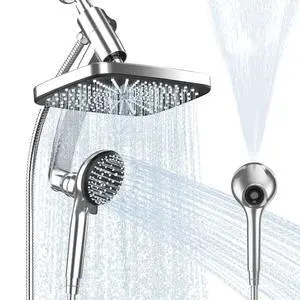 12 Inch High Pressure Rainfall Shower Head Combo,9 Settings Handheld Shower | Height/Angle Adjustable, 3 Spray Modes, Anti-leak, Built-in Magnetic Docking,Washing Jets,Holder, 59" Shower Hose, 1.75GPM 12 Inch High Pressure Rainfall Shower Head Combo,9 Settings Handheld Shower | Height/Angle Adjustable, 3 Spray Modes, Anti-leak, Built-in Magnetic Docking,Washing Jets,Holder, 59" Shower Hose, 1.75GPM