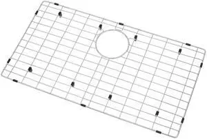 Kitchen Sinks Grid, Sink Protectors for Kitchen Sinks 28 3/8" x 15 3/8" with Rear Drain Hole for Single Sink Bowl, Stainless Steel Sinks Grate, Sink Protector, Sinks Bottom Grid Kitchen Sinks Grid, Sink Protectors for Kitchen Sinks 28 3/8" x 15 3/8" with Rear Drain Hole for Single Sink Bowl, Stainless Steel Sinks Grate, Sink Protector, Sinks Bottom Grid