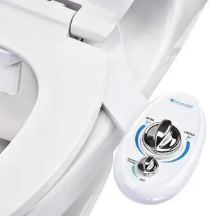 Bidet Left Hand Bidet Attachment SouthSpa Dual Nozzle - control panel on left side - Dual Positionable Nozzles for front and rear wash, LH-12 Bidet Left Hand Bidet Attachment SouthSpa Dual Nozzle - control panel on left side - Dual Positionable Nozzles for front and rear wash, LH-12