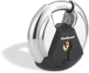 Discus Padlock with Boron Carbide Shackle, 2-3/4" Body, 1-Pack | Shrouded Shackle Resists Cutting and Prying; Weather-Resistant Build for Gates, Sheds and Storage Units Discus Padlock with Boron Carbide Shackle, 2-3/4" Body, 1-Pack | Shrouded Shackle Resists Cutting and Prying; Weather-Resistant Build for Gates, Sheds and Storage Units