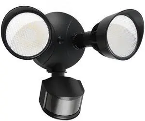 45W 5500LM PIR Motion Sensor Outdoor Lights, Dual Head LED Flood Light, 5000K Daylight, IP65 Waterproof Hardwired Dusk to Dawn Motion Detector Security Light for Outside Garage Yard (Black) 45W 5500LM PIR Motion Sensor Outdoor Lights, Dual Head LED Flood Light, 5000K Daylight, IP65 Waterproof Hardwired Dusk to Dawn Motion Detector Security Light for Outside Garage Yard (Black)