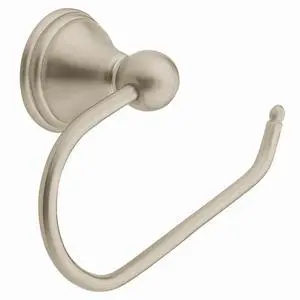 Preston Collection Spot Resist Brushed Nickel Single Post Toilet Paper Holder, Wall Mounted Toilet Roll Holder, DN8408BN Preston Collection Spot Resist Brushed Nickel Single Post Toilet Paper Holder, Wall Mounted Toilet Roll Holder, DN8408BN