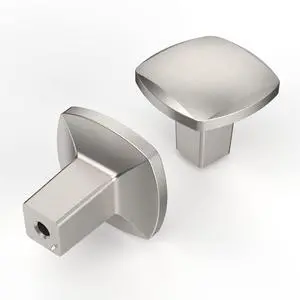 10 Pack Brushed Satin Nickel Kitchen Cabinet Knobs | Heavy-Duty Solid Zinc,Square, 2 Screw Sizes,Single Hole Knob, Cupboards, Drawers, Dressers, Furniture, Hardware 10 Pack Brushed Satin Nickel Kitchen Cabinet Knobs | Heavy-Duty Solid Zinc,Square, 2 Screw Sizes,Single Hole Knob, Cupboards, Drawers, Dressers, Furniture, Hardware