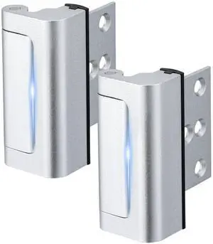 2 Pack Home Security Door Lock,with 3" Stop Withstand 800 lbs (Silver) | Childproof Door Reinforcement Lock,for Inward Swing Doors,Night Kids Safety Metal Flip Lock Deadbolt Latch 2 Pack Home Security Door Lock,with 3" Stop Withstand 800 lbs (Silver) | Childproof Door Reinforcement Lock,for Inward Swing Doors,Night Kids Safety Metal Flip Lock Deadbolt Latch