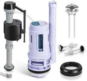 3-Inch Dual Flush Valve Replacement Kit for 2-Piece Toilets, Universal Toilet Repair Kit with Push Button, Fill Valve, Gasket & Bolts,Compatible with Glacier Bay, Kohler, American Standard, and Toto 3-Inch Dual Flush Valve Replacement Kit for 2-Piece Toilets, Universal Toilet Repair Kit with Push Button, Fill Valve, Gasket & Bolts,Compatible with Glacier Bay, Kohler, American Standard, and Toto