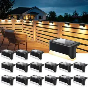Solar Deck Lights Outdoor,Fence Lights Waterproof,16 Pack Warm White | LED Step Light for Outside, Patio, Stair, Garden, Yard, Railing, Front Porch, Balcony Decor Solar Deck Lights Outdoor,Fence Lights Waterproof,16 Pack Warm White | LED Step Light for Outside, Patio, Stair, Garden, Yard, Railing, Front Porch, Balcony Decor