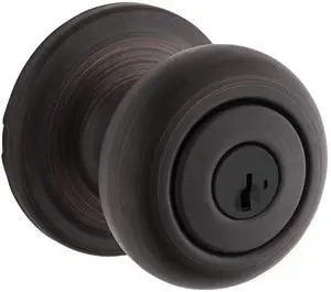 Hancock Entry Door Knob with Lock and Key, Secure Keyed Handle Exterior, Front Entrance and Bedroom, Venetian Bronze, Pick Resistant SmartKey Rekey Security and Microban Hancock Entry Door Knob with Lock and Key, Secure Keyed Handle Exterior, Front Entrance and Bedroom, Venetian Bronze, Pick Resistant SmartKey Rekey Security and Microban