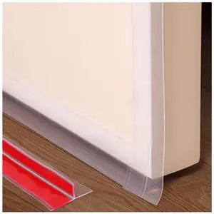 T-Shaped Silicone Door Weather Stripping, Clear, 1.38" W x 20 ft | T-shaped design helps the seal stay in place on door frames while reducing drafts, energy loss, and outside noise T-Shaped Silicone Door Weather Stripping, Clear, 1.38" W x 20 ft | T-shaped design helps the seal stay in place on door frames while reducing drafts, energy loss, and outside noise