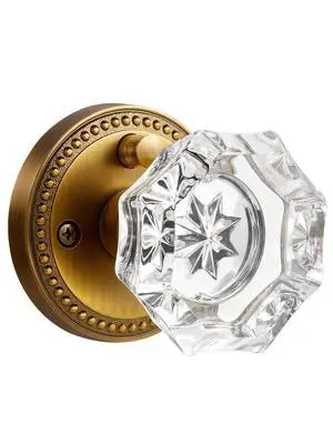 Door Knob Antique Brass Privacy Crystal Glass Interior 1 Pack | Zinc Alloy Bathroom Bedroom Door Knob Antique Brass Privacy Crystal Glass Interior 1 Pack | Zinc Alloy Bathroom Bedroom