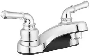 Lynden Bathroom Sink Faucet, Metallic Plated ABS (Chrome) | Lightweight, rustproof, and easy to install; smooth valve control for kitchen, bath, or laundry sinks. Durable plastic build Lynden Bathroom Sink Faucet, Metallic Plated ABS (Chrome) | Lightweight, rustproof, and easy to install; smooth valve control for kitchen, bath, or laundry sinks. Durable plastic build