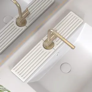 Stone Faucet Mat for Kitchen Sink, Water Absorbing Sink Water Splash Guard, Fast-Drying Kitchen Sink Faucet Mat, Durable Protector and Stone Drying Mat for Kitchen Counter & Bathroom Sink Stone Faucet Mat for Kitchen Sink, Water Absorbing Sink Water Splash Guard, Fast-Drying Kitchen Sink Faucet Mat, Durable Protector and Stone Drying Mat for Kitchen Counter & Bathroom Sink