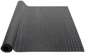 Diamond-Plate Rubber Flooring Roll, 3 mm x 4 ft x 6 ft Garage Floor Mat, SBR Rubber Garage Flooring Roll, Easy to Clean, Diamond Plate Rubber Mat for Under Cars, Garage Industry Gym, Black Diamond-Plate Rubber Flooring Roll, 3 mm x 4 ft x 6 ft Garage Floor Mat, SBR Rubber Garage Flooring Roll, Easy to Clean, Diamond Plate Rubber Mat for Under Cars, Garage Industry Gym, Black