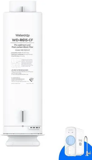 G5P500-CF Filter, Replacement for G5P500 RO System | 6-Month, Easy Filter Replacement, Long lifespan, Under-Sink Reverse Osmosis Filter, No Mineral Added G5P500-CF Filter, Replacement for G5P500 RO System | 6-Month, Easy Filter Replacement, Long lifespan, Under-Sink Reverse Osmosis Filter, No Mineral Added