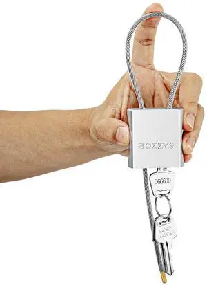 Cable Padlock with 3 Keys | L 1.15ft(0.35m),D 1/6in(4mm) Adjustable Steel Cable Lock | Aluminum Locks for Bikes, Gate, Lockers & Outdoor Gear | Weatherproof & Silver Cable Padlock with 3 Keys | L 1.15ft(0.35m),D 1/6in(4mm) Adjustable Steel Cable Lock | Aluminum Locks for Bikes, Gate, Lockers & Outdoor Gear | Weatherproof & Silver