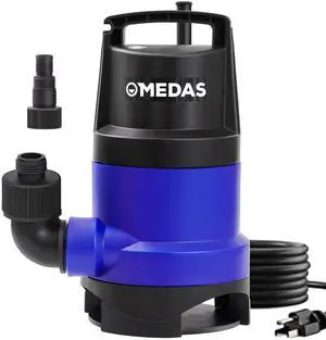 1HP 3434 GPH Sump Pump Submersible Clean/Dirty Water Pump Portable Utility Pump with 16.4ft Cord for Swimming Pool Garden Basement Tub Pond Draining 1HP 3434 GPH Sump Pump Submersible Clean/Dirty Water Pump Portable Utility Pump with 16.4ft Cord for Swimming Pool Garden Basement Tub Pond Draining