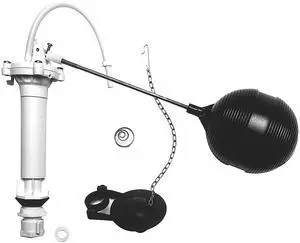 Complete Toilet Repair Kit, Fill Valve & Flapper, White (80816) Complete Toilet Repair Kit, Fill Valve & Flapper, White (80816)