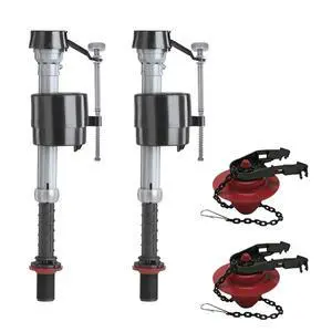 400A Fill Valve & 2-Inch Flapper Toilet Repair Kit | Includes 400A fill valve and solid-frame 2 in. flapper, Helps fix noisy or running toilets, Adjustable 914 in. height 400A Fill Valve & 2-Inch Flapper Toilet Repair Kit | Includes 400A fill valve and solid-frame 2 in. flapper, Helps fix noisy or running toilets, Adjustable 914 in. height