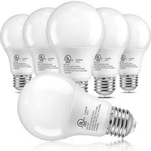 6 Pack A19 LED Light Bulbs, 60 Watt Equivalent, Soft Warm White 3000K | 9W Energy Efficient, E26 Standard Base 120V, 800 Lumen, Non-Dimmable, UL Listed Type A Lamp for Bedroom Bathroom Indoor 6 Pack A19 LED Light Bulbs, 60 Watt Equivalent, Soft Warm White 3000K | 9W Energy Efficient, E26 Standard Base 120V, 800 Lumen, Non-Dimmable, UL Listed Type A Lamp for Bedroom Bathroom Indoor