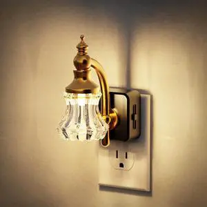 Night Light, Night Lights Plug into Wall, Glass Flower Nightlight | LED 0-100LM Dimmable Nightlights, Dusk to Dawn Sensor, 1W Vintage Nite Light for Bathroom Hallway Gift Decor, 1 Pack Night Light, Night Lights Plug into Wall, Glass Flower Nightlight | LED 0-100LM Dimmable Nightlights, Dusk to Dawn Sensor, 1W Vintage Nite Light for Bathroom Hallway Gift Decor, 1 Pack