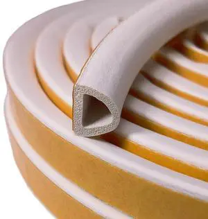 Weather Stripping Seal Strip for Doors Windows 18 Feet, Self-Adhesive Backing Seals Large Gap (from 5/16 inch to 15/32 inch), Easy Cut to Size Weather Stripping Seal Strip for Doors Windows 18 Feet, Self-Adhesive Backing Seals Large Gap (from 5/16 inch to 15/32 inch), Easy Cut to Size