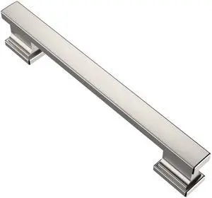 Brushed Satin Nickel Cabinet Pulls and Handles 10 Pack, AL3061SN | 5 Inch Hole Center, Solid Metal Build, Rectangle Decorative Hardware Handles, for Cabinets and Drawers Brushed Satin Nickel Cabinet Pulls and Handles 10 Pack, AL3061SN | 5 Inch Hole Center, Solid Metal Build, Rectangle Decorative Hardware Handles, for Cabinets and Drawers