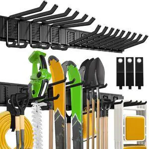 Garage Wall Organizer,15Pack Carries 675 lbs,Garden Tool Organizer | 48in With Large Storage Space,Easy Assembly, Sturdy Design,for Efficient Tool Storage Garage Organization Garage Wall Organizer,15Pack Carries 675 lbs,Garden Tool Organizer | 48in With Large Storage Space,Easy Assembly, Sturdy Design,for Efficient Tool Storage Garage Organization