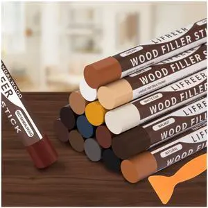 Wood Filler Sticks,16 Colors Wood Crayons for Scratches, Scuffs, Cracks, Stains and Holes, Furniture Wax Crayons Pen for Touch Up Furniture, Floors, Cabinets, Tables, and Doors Wood Filler Sticks,16 Colors Wood Crayons for Scratches, Scuffs, Cracks, Stains and Holes, Furniture Wax Crayons Pen for Touch Up Furniture, Floors, Cabinets, Tables, and Doors