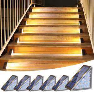 Solar Step Lights Outdoor Waterproof, LED Outdoor Stair Lights | Solar Step Light for Outside, Deck Light Decor for Stair,Front Porch and Patio(Brown,6 Pack) Solar Step Lights Outdoor Waterproof, LED Outdoor Stair Lights | Solar Step Light for Outside, Deck Light Decor for Stair,Front Porch and Patio(Brown,6 Pack)
