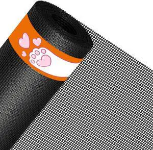 Pet Proof Window&Door Screen Replacement Mesh, 48" W x 99" L, Black | Best Vinyl Coated Polyester Dog Cat Resistant Heavy Duty, Net Netting Curtain Wire Roll Repair Kit for Patio/Porch/Sliding Pet Proof Window&Door Screen Replacement Mesh, 48" W x 99" L, Black | Best Vinyl Coated Polyester Dog Cat Resistant Heavy Duty, Net Netting Curtain Wire Roll Repair Kit for Patio/Porch/Sliding