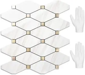 10 Sheets Peel and Stick Backsplash, Polished Dolomite PVC Mixed Metal Gold Kitchen Backsplash, Stick on Backsplash Wall Tiles for Kitchen, Bathroom, RV 10 Sheets Peel and Stick Backsplash, Polished Dolomite PVC Mixed Metal Gold Kitchen Backsplash, Stick on Backsplash Wall Tiles for Kitchen, Bathroom, RV