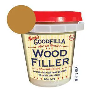 White Oak, 8 oz, Wood and Grain Filler, Stainable, Tintable, Sandable, Zero Waste, Non-Toxic, USA Made White Oak, 8 oz, Wood and Grain Filler, Stainable, Tintable, Sandable, Zero Waste, Non-Toxic, USA Made