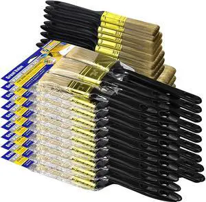 Great Andrew Paint Brushes, 30 PCS 1" 1.5" 2" 3" Flat 1.5" Angled | Great Value Multi Use Paint Brush Pack, Paint Brushes Set for Walls Home Furniture Fences Trim Great Andrew Paint Brushes, 30 PCS 1" 1.5" 2" 3" Flat 1.5" Angled | Great Value Multi Use Paint Brush Pack, Paint Brushes Set for Walls Home Furniture Fences Trim