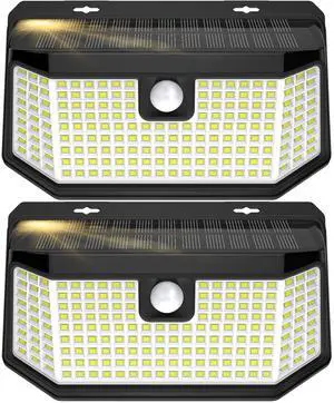 Solar Lights Outdoor 182 LEDs 2500Lm Solar Motion Sensor Lights IP65 Waterpro of with Wide Anglefor Patio Garden Garage Yard Front Door(2pack) Solar Lights Outdoor 182 LEDs 2500Lm Solar Motion Sensor Lights IP65 Waterpro of with Wide Anglefor Patio Garden Garage Yard Front Door(2pack)