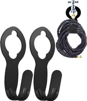 2 Pack Garden Hose Hanger - Heavy Duty Metal Holder for 50ft/25ft Expandable Hose, Supports 110lbs - Portable Garage Storage 2 Pack Garden Hose Hanger - Heavy Duty Metal Holder for 50ft/25ft Expandable Hose, Supports 110lbs - Portable Garage Storage