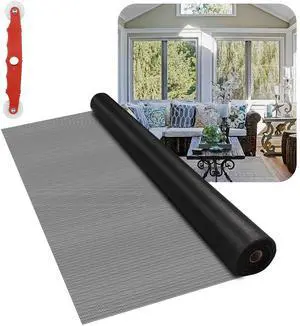 Fiberglass Window Screen Mesh Roll - 36"x100', Easy-to-Cut Screen Door Mesh for Windows, Pool, Porch Durable Mesh Replacement Option Fiberglass Window Screen Mesh Roll - 36"x100', Easy-to-Cut Screen Door Mesh for Windows, Pool, Porch Durable Mesh Replacement Option