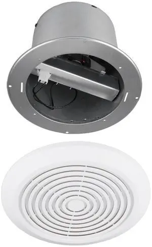 V2262-50 7 Inch Bathroom Exhaust Fan, 50 CFM, 1.0 Sones, 7" Ceiling Exhaust Fan, for 8 Inch Diameter Rough-in Opening, Ideal Ventilation for Bathroom, Laundry Room, Mobile Home, Kitchen & Garage V2262-50 7 Inch Bathroom Exhaust Fan, 50 CFM, 1.0 Sones, 7" Ceiling Exhaust Fan, for 8 Inch Diameter Rough-in Opening, Ideal Ventilation for Bathroom, Laundry Room, Mobile Home, Kitchen & Garage