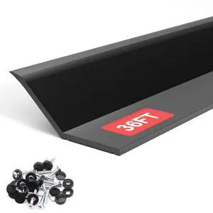 Garage Door Seal Top and Sides - 36 FT TPE Weather Stripping Garage Door Seal Replacement Weatherproofing Universal Sealing, Black Garage Door Seal Top and Sides - 36 FT TPE Weather Stripping Garage Door Seal Replacement Weatherproofing Universal Sealing, Black