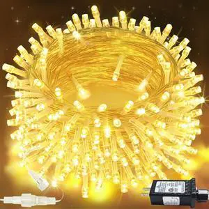 200 LED Connectable String Lights, 66FT Christmas Lights Outdoor Indoor | Warm White, 13 Modes, Timer, Clear Wire Waterproof Twinkle Fairy Lights Plug in for Bedroom Classroom Patio Xmas Tree Decor 200 LED Connectable String Lights, 66FT Christmas Lights Outdoor Indoor | Warm White, 13 Modes, Timer, Clear Wire Waterproof Twinkle Fairy Lights Plug in for Bedroom Classroom Patio Xmas Tree Decor