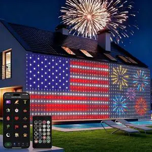 400 LED Smart Curtain Lights Plug in with App Programmable | 6.6 x 6.6ft RGB&IC DIY Pattern Music Sync for Bedroom Backdrop Decor 400 LED Smart Curtain Lights Plug in with App Programmable | 6.6 x 6.6ft RGB&IC DIY Pattern Music Sync for Bedroom Backdrop Decor