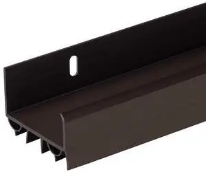 PVC Slide-On Door Bottom | Adjustable Plastic Weatherstrip Door Bottom with Drip Cap | 3 Feet (36-Inch) | for 1 3/4 Doors | Brown | Fits Gaps 3/8 to 7/8 | Made in The USA PVC Slide-On Door Bottom | Adjustable Plastic Weatherstrip Door Bottom with Drip Cap | 3 Feet (36-Inch) | for 1 3/4 Doors | Brown | Fits Gaps 3/8 to 7/8 | Made in The USA