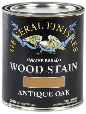 Water Based Wood Stain, 1 Quart, Antique Oak Water Based Wood Stain, 1 Quart, Antique Oak