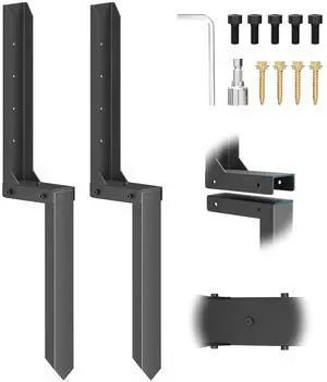 Fence Post Repair Kit 2 Pack, 8mm Double-Layer Post Anchor for Wood Posts | Heavy Duty & Anti-rust Post Anchor, Quick Fix Leaning/Broken 4x4/6x6 Wood Posts Support Fence Post Repair Kit 2 Pack, 8mm Double-Layer Post Anchor for Wood Posts | Heavy Duty & Anti-rust Post Anchor, Quick Fix Leaning/Broken 4x4/6x6 Wood Posts Support