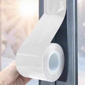 Window Sealing Tape, Window AC Insulation Tape, White 3 Inch x 65 FT | Waterproof Blocker for Cold Heat Air, Windproof, No Residue Strong adheisve Window Sealing Tape, Window AC Insulation Tape, White 3 Inch x 65 FT | Waterproof Blocker for Cold Heat Air, Windproof, No Residue Strong adheisve