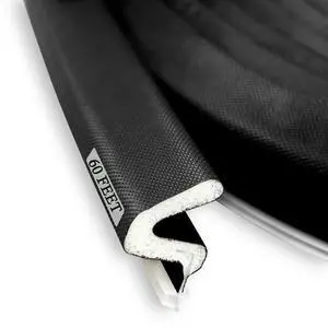 Kerf Weather Stripping for Door Seal Strip, 60 Ft, Black | Q Foam Door Weatherstrip Seal, Front Door Seal Strip for Door Frame with Slot Card, Slot Installation, Easy Cut to Size Kerf Weather Stripping for Door Seal Strip, 60 Ft, Black | Q Foam Door Weatherstrip Seal, Front Door Seal Strip for Door Frame with Slot Card, Slot Installation, Easy Cut to Size