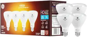Relax BR30 LED Floodlight Bulbs, Soft White, 65W, 4 Pack | 4-pack BR30 LED bulbs, 65W Replacement, soft white recessed lighting, can lights, indoor floodlight, dimmable, energy saving Relax BR30 LED Floodlight Bulbs, Soft White, 65W, 4 Pack | 4-pack BR30 LED bulbs, 65W Replacement, soft white recessed lighting, can lights, indoor floodlight, dimmable, energy saving